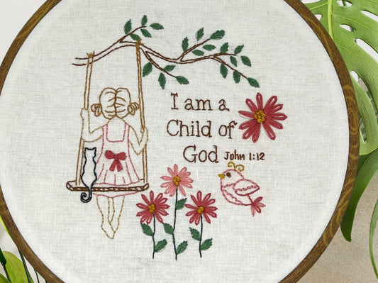 6" Child of God , Dream Big  Embroidery Kit