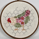 8" I Love my Chicken Farmhouse Embroidery Kit